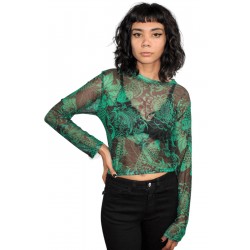 Blusa Mesh M/L Koi Flores