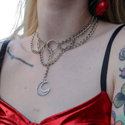 Collar Argollas Luna