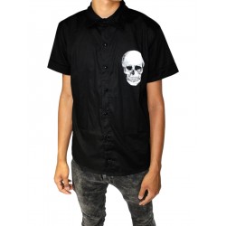Camisa Hombre Cráneo Sólido