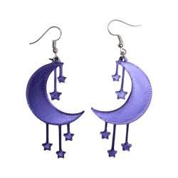 Aretes Luna estrellas