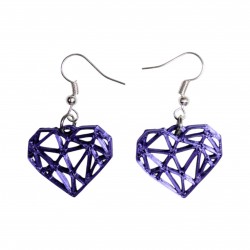 Aretes corazón Geométrico