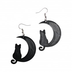 Aretes Gato Luna