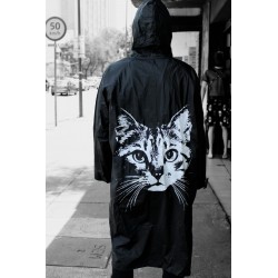 Impermeable Dark Gato Sólido
