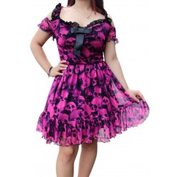 Vestido Eileen Mesh Craneos...