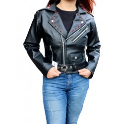 Chamarra Biker Grueso Dama P