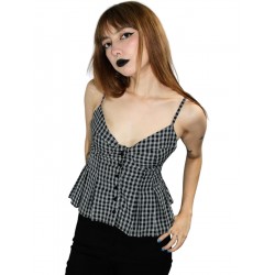 Top Shardette Cuadros Rayas