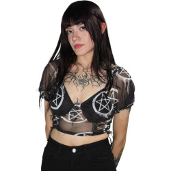 Top Connie Mesh GrafittiPenta