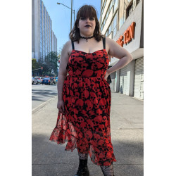 Vestido Freya Mesh Cráneos...