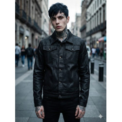 Chamarra hombre gabardina