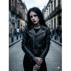 Biker Grueso Dama spikes