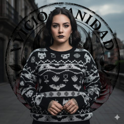 Suéter Bordado Murciélagos/...