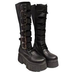 Bota Marilyn 7Hebillas Piel...
