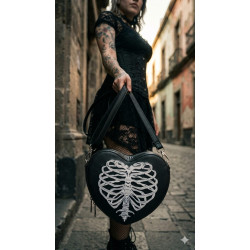 Bolso Corazón Esqueleto