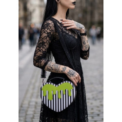 Bolso Corazón Bee Rayas