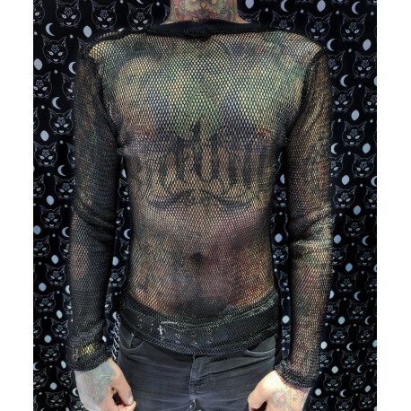Playera de malla hombre shop